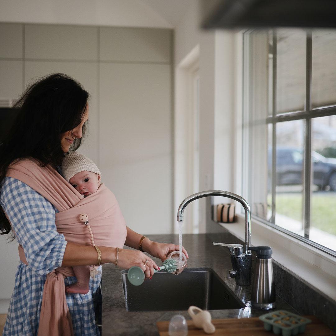  Mushie Baby Bottle Brush - Cambridge Blue、mySite、merchandisen