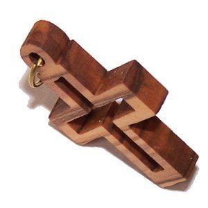 Olive wood Latin Cross Laser Pendant (6cm or 2.36 long )、mySite、topwebapps
