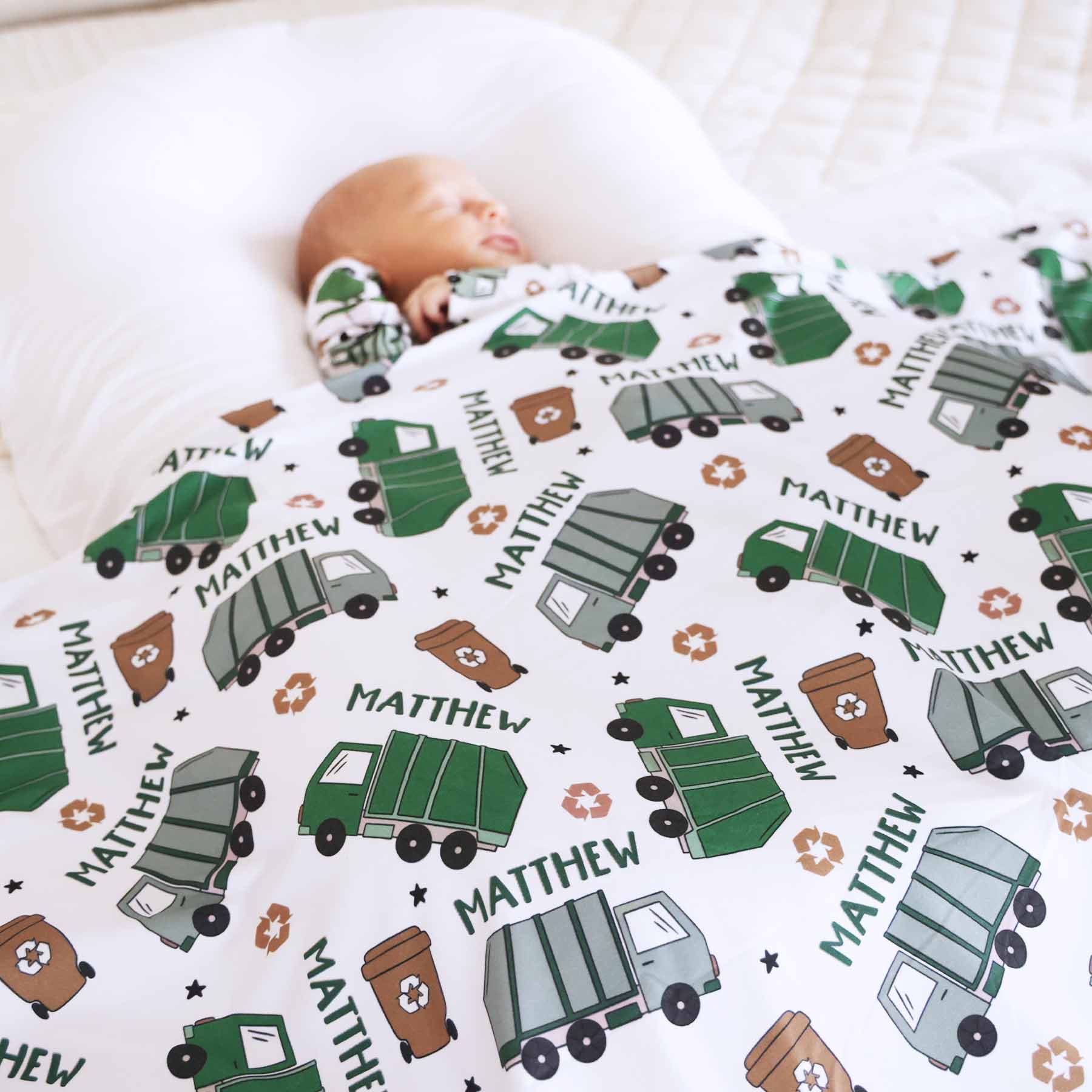  Clean Up Crew Personalized Swaddle Blanket、mySite、layawaytickets