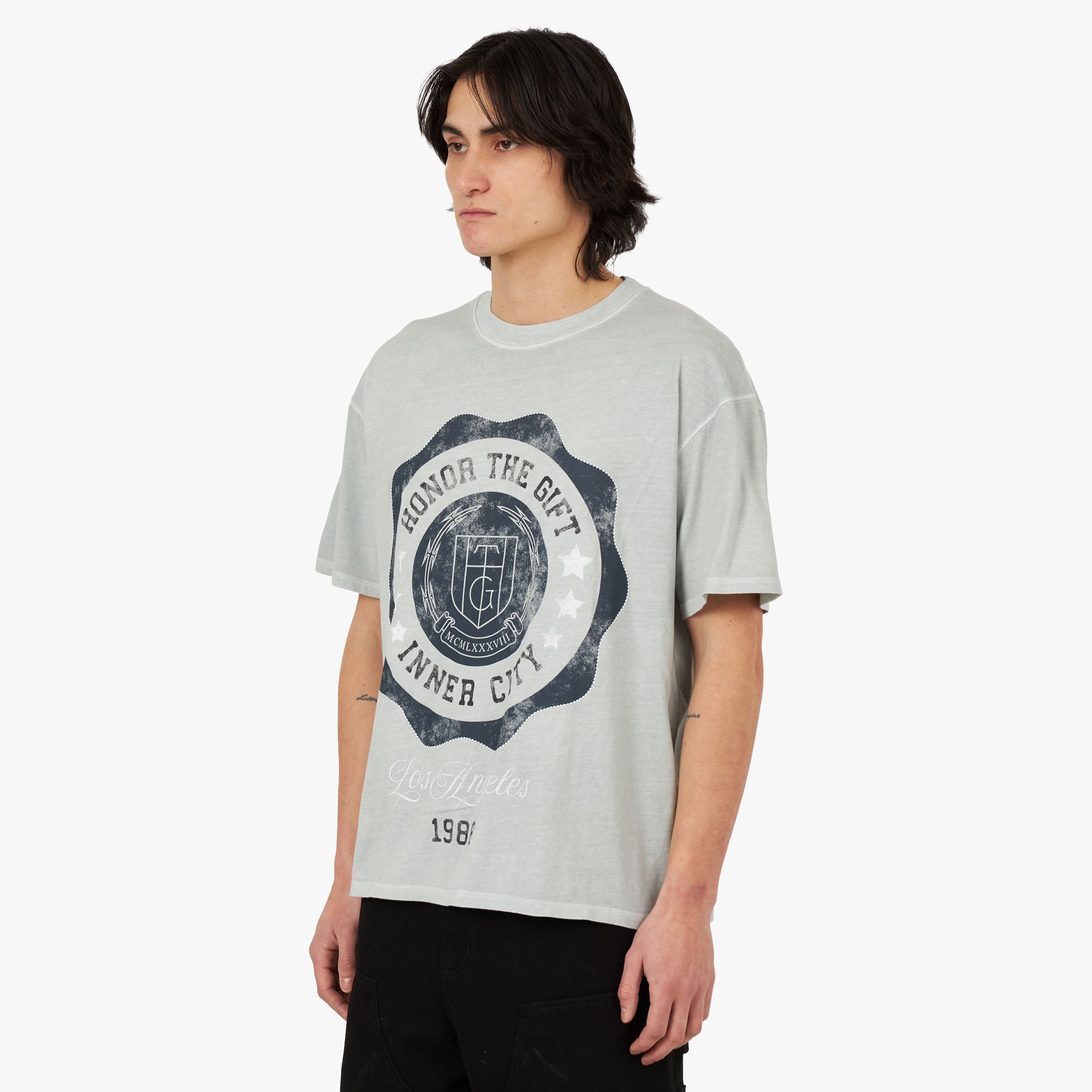  Honor The Gift HTG Seal Logo T-Shirt / Stone、mySite、merchandisen