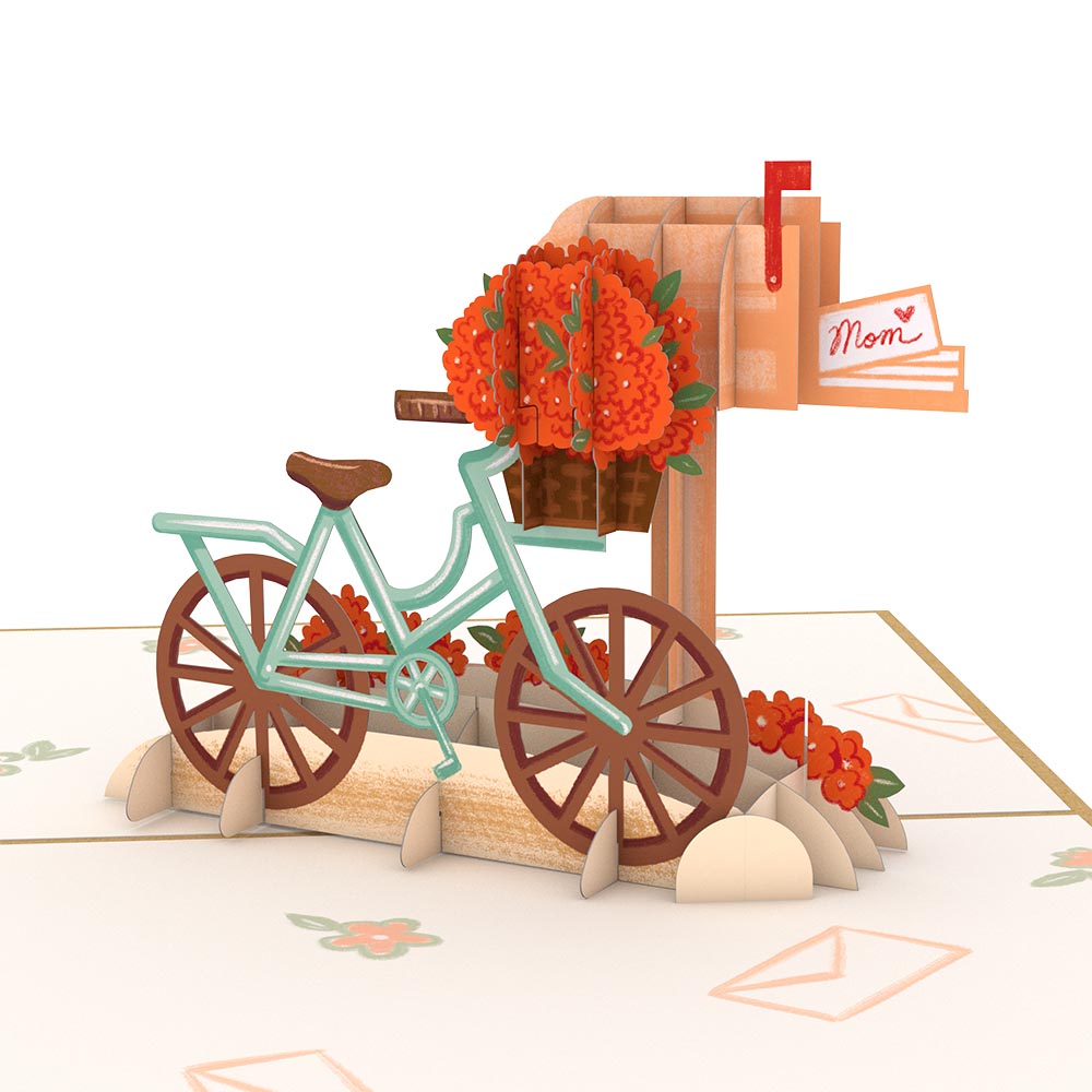 Mother's Day Bicycle Pop-Up Card、mySite、solidvoid