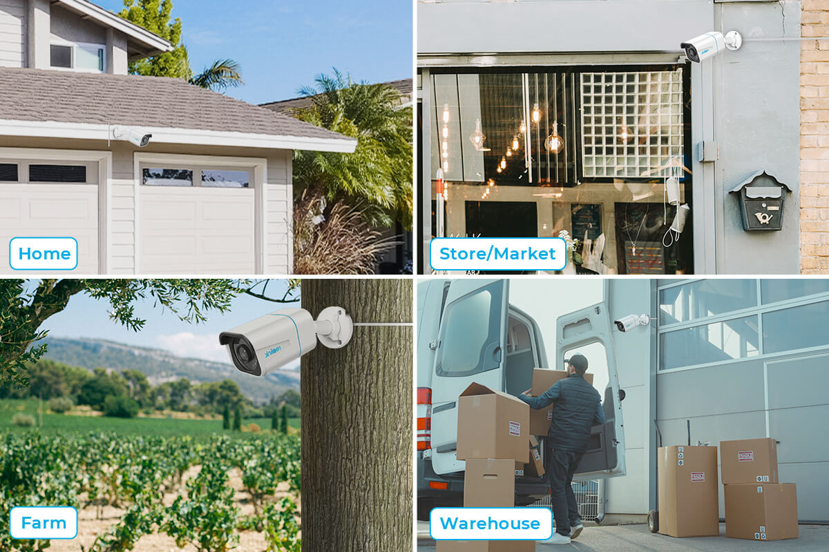 Reolink 8CH Outdoor Security Camera System 4K POE CCTV RLK8-810B8-A、mySite、camillekostekn