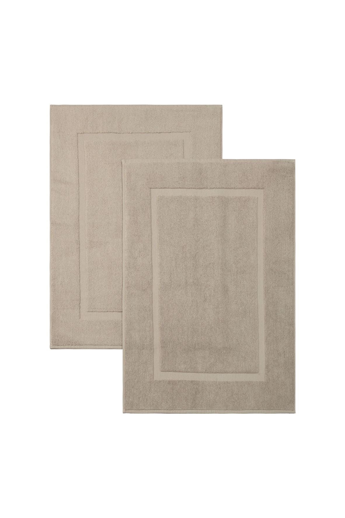 Turkish Luxury Bath Mat 900 GSM Set of 2, 20x34 Inches、mySite、g9winljtr