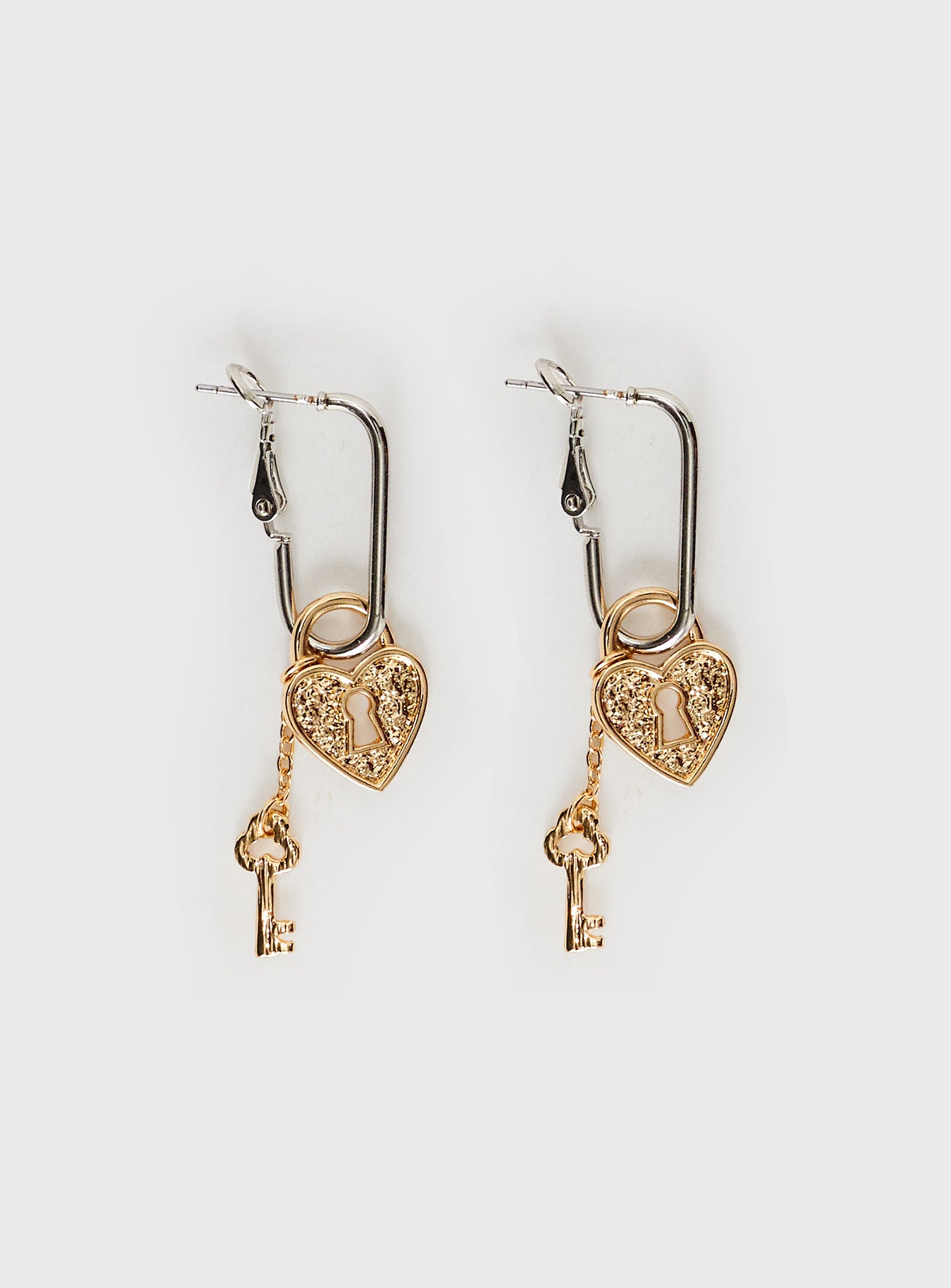 Lock & Key Earrings Gold、mySite、solidvoid