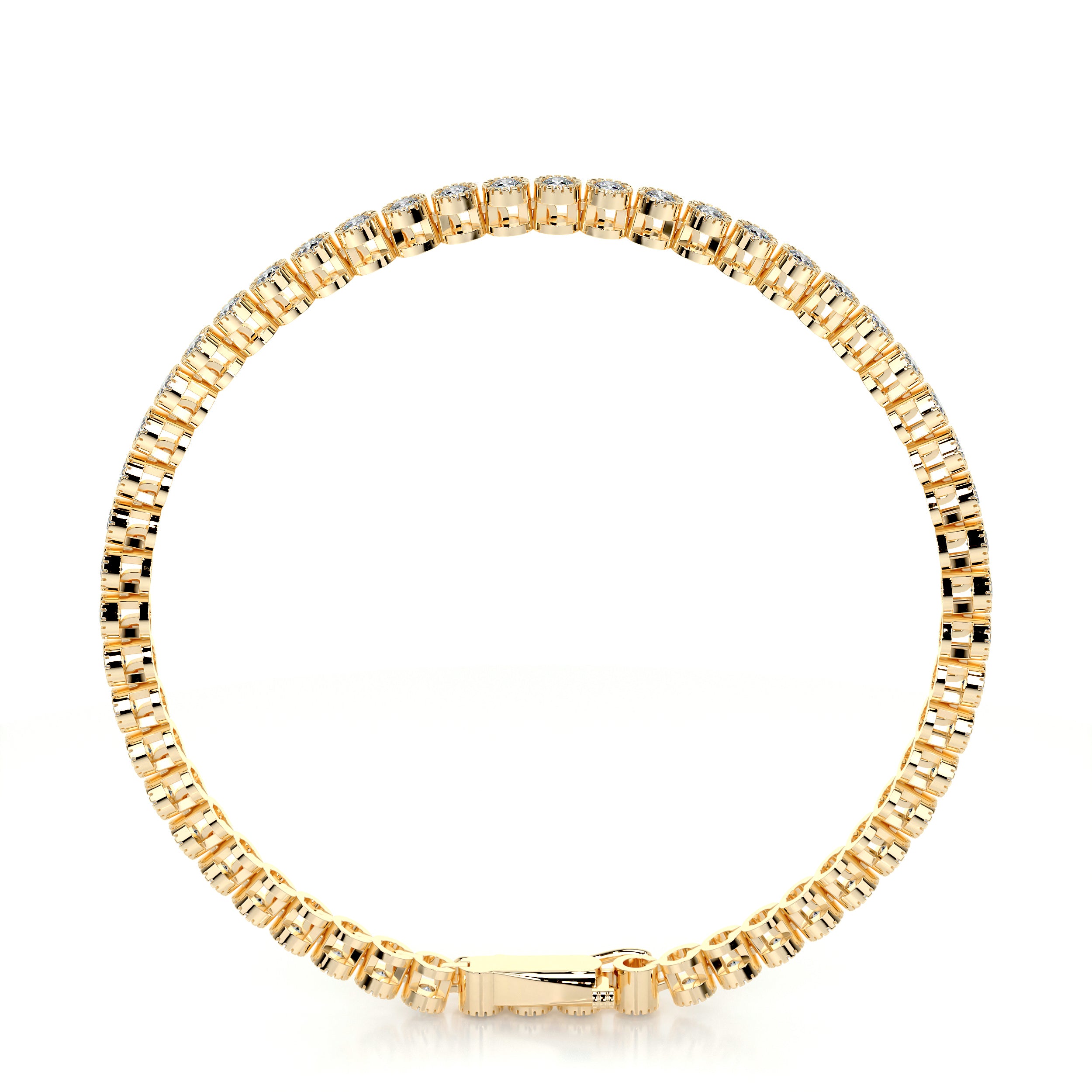 Laura Diamond Tennis Bracelet (1.50 Carat) -18K Yellow Gold、mySite、hinf8tx79