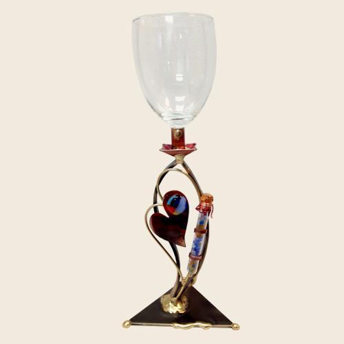 Double Heart Wedding Shards Kiddush Cup by Gary Rosenthal、mySite、topwebapps