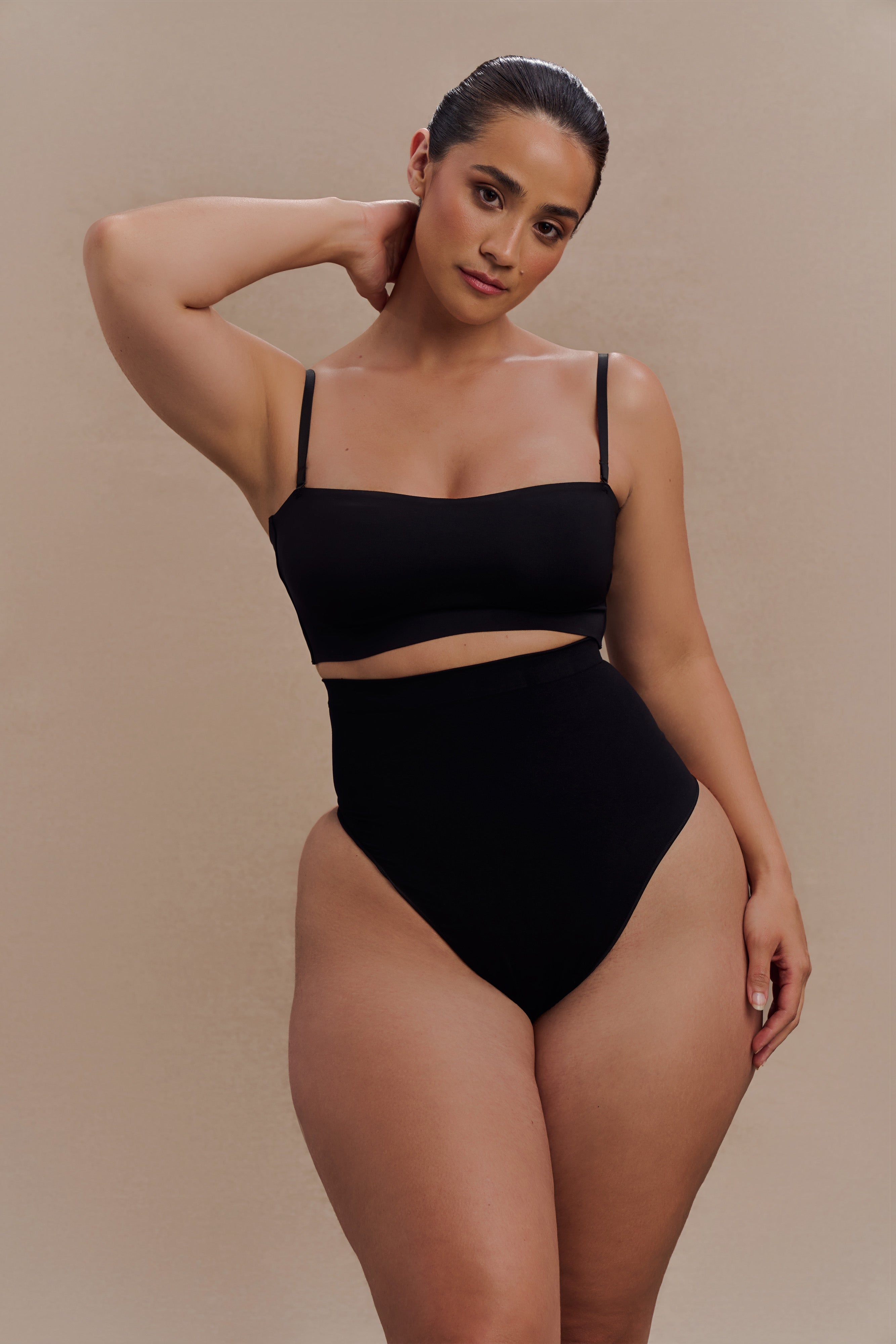 Joanna Strapless Shapewear Bra - Black、mySite、solidvoid