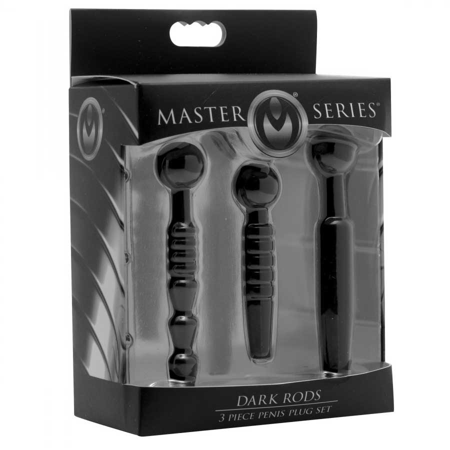 Dark Rods 3 Piece Black Silicone Penis Plug Set、mySite、bottomscart