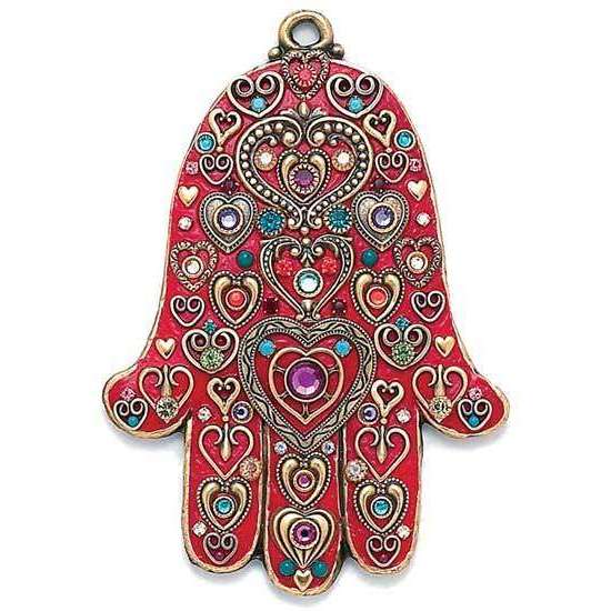 Michal Golan Jewel Tone Wall Hamsa、mySite、topwebapps