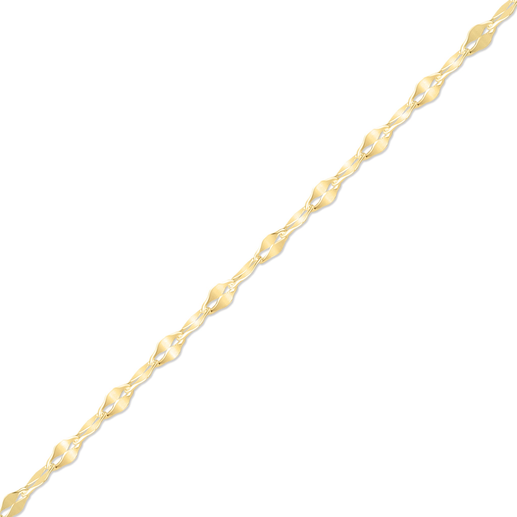 2.0 mm Lip Chain 14K Solid Gold Permanent Jewelry - By the Inch / PMJ0017、mySite、dreamappss