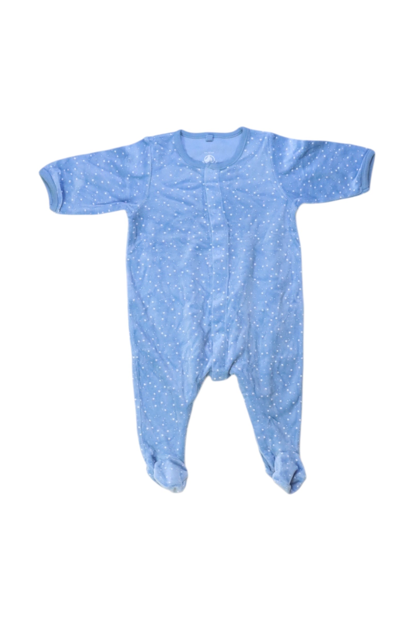 Petit Bateau Footed Onesie With Snaps 0-3M、mySite、g9winljtr