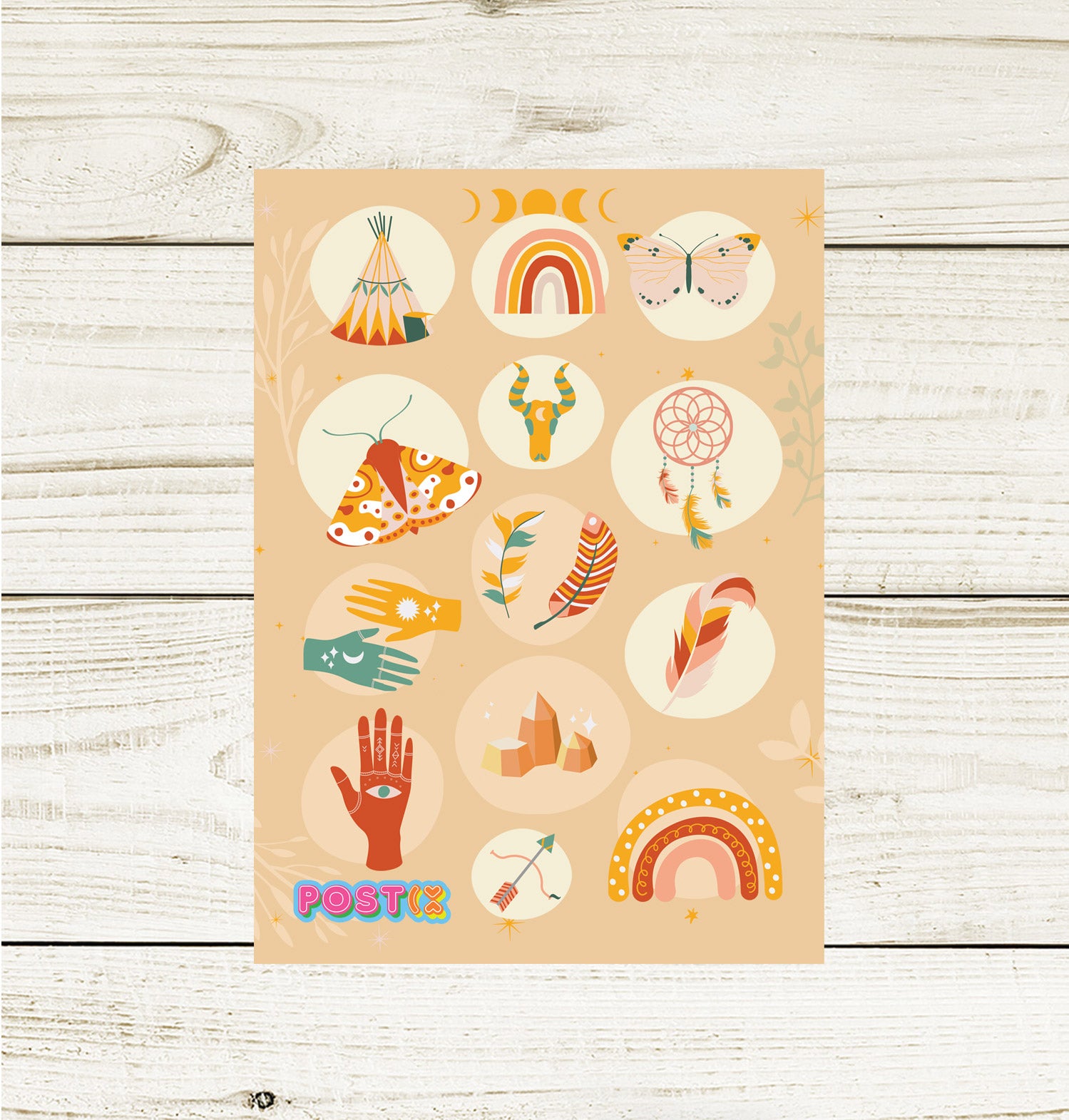  Bohemian Seals Mini Sticker Sheet、mySite、ghnorth