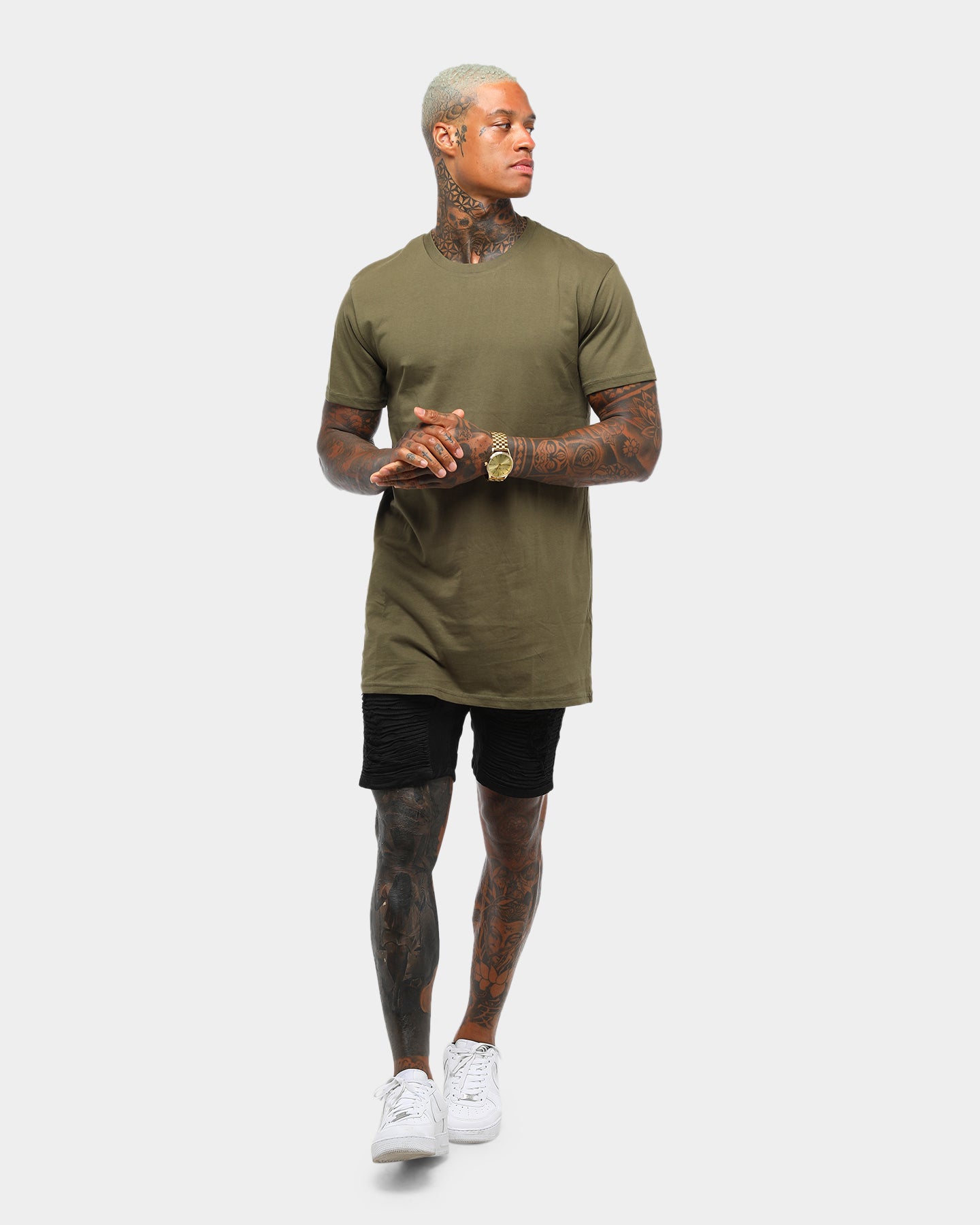 AS Colour Tall T-Shirt Army Green/Brown、mySite、zt4zffjzw