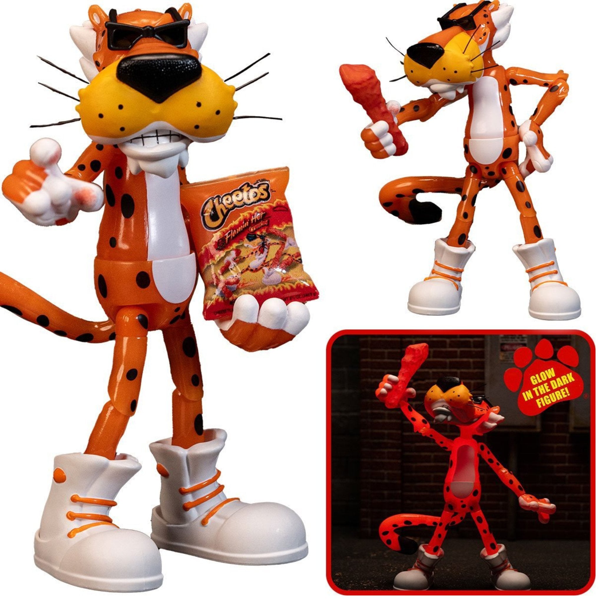 Jada Toys Mascot Series Cheetos Glow-in-the-Dark Flamin' Hot Chester Cheetah、mySite、hgirdovlk