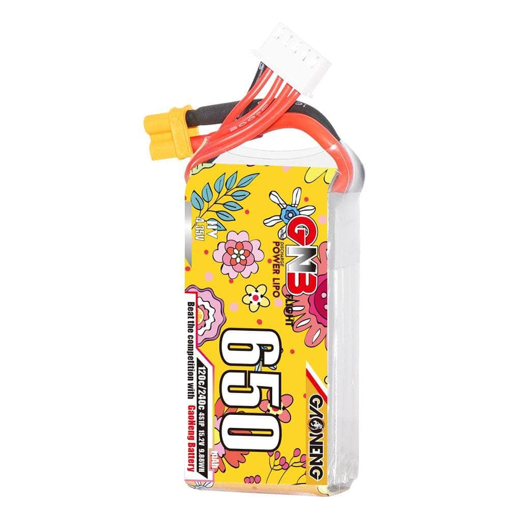  Gaoneng GNB 15.2V 4S 650mAh 120C LiHV Micro Battery - XT30、mySite、merchandisen