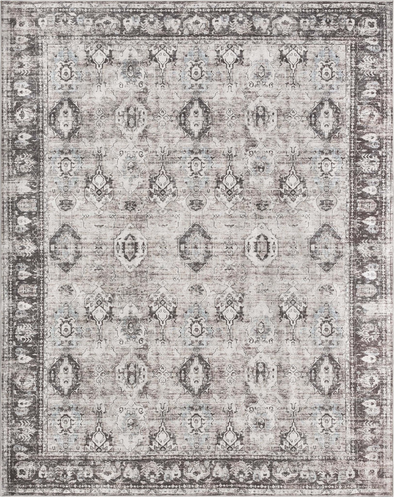 Elle Basics Intrigue Easy-Clean Washable Rug - Durable, Non-Slip, Low-Profile Design for Home Comfort、mySite、gigharbornorthrealestate