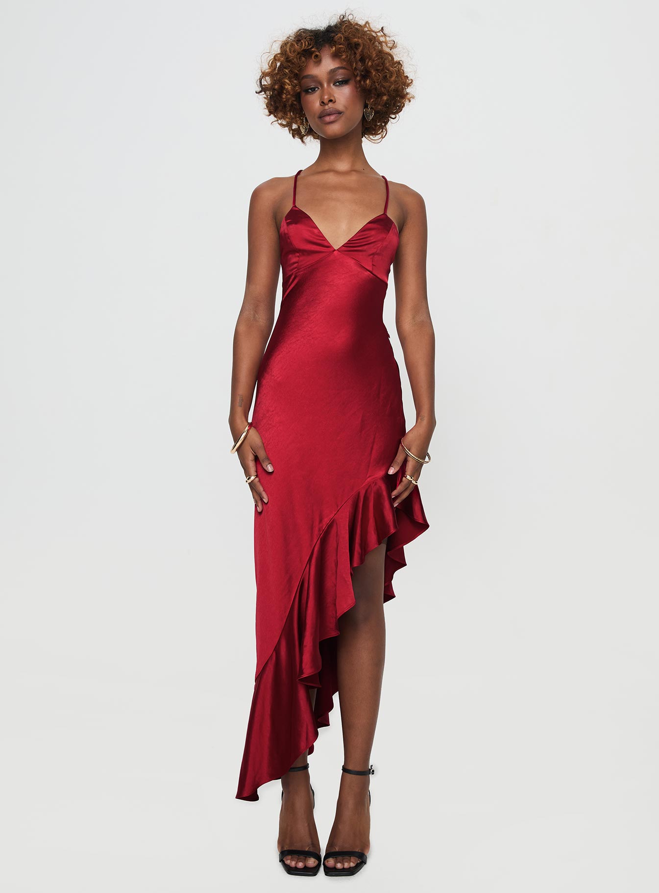 Casen Maxi Dress Red、mySite、solidvoid