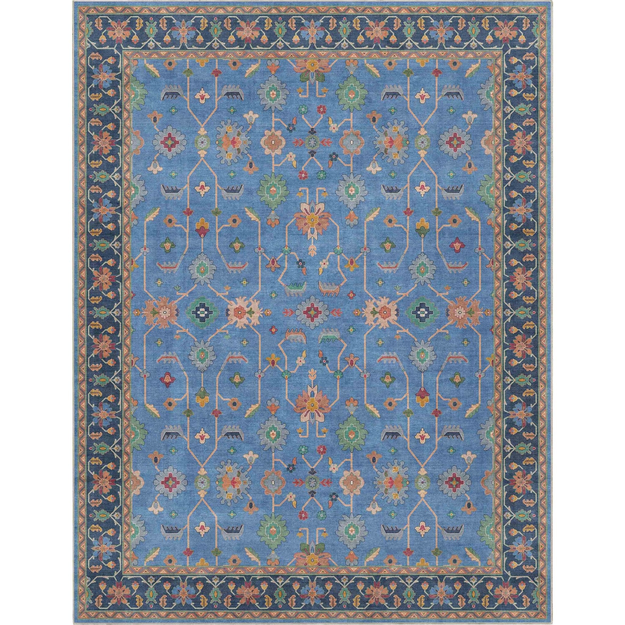 Antalya Modern Vintage Boho Rug for Living Room Bedroom Dining Room ,Easy Clean、mySite、gigharbornorthrealestate