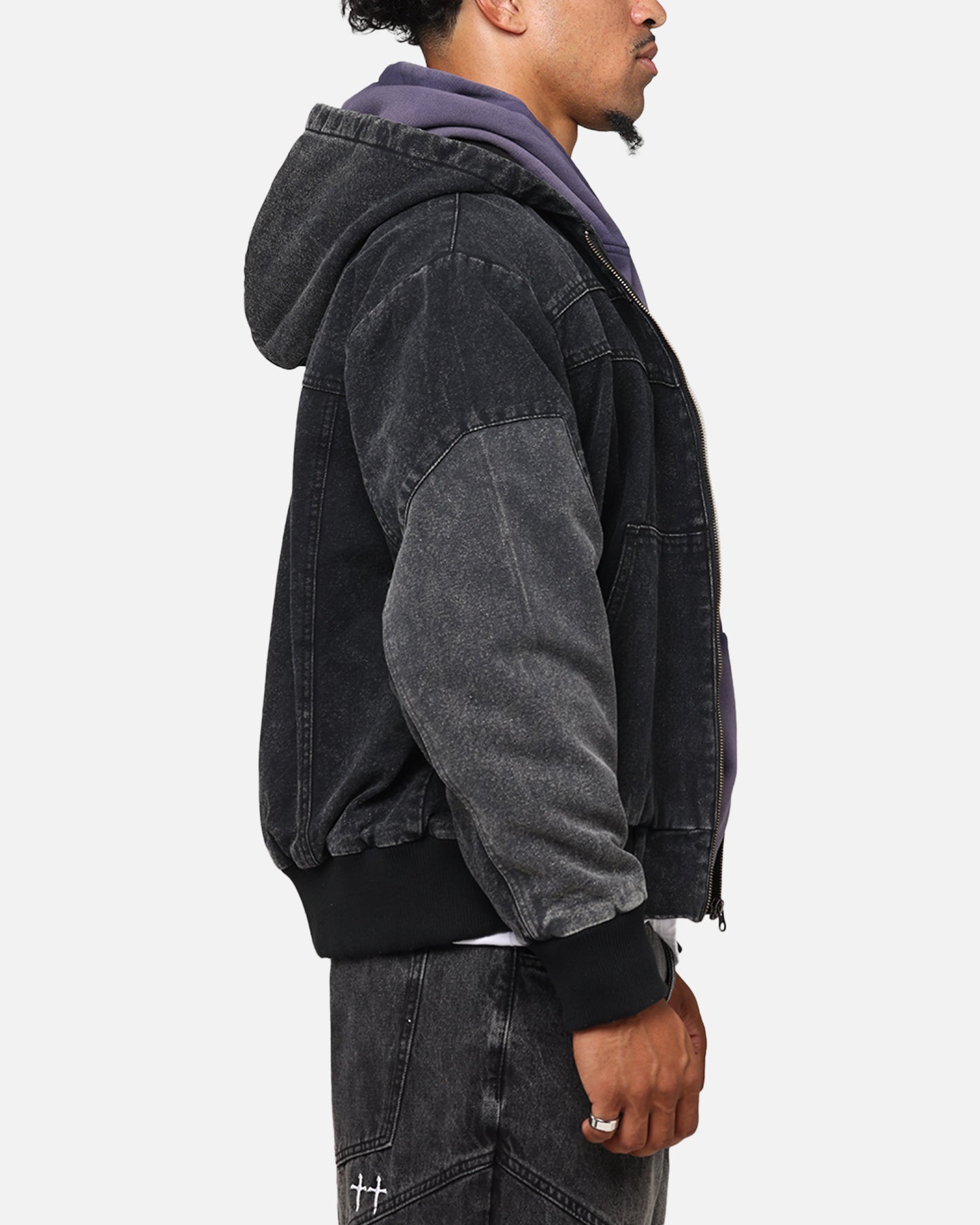 Saint Morta Hooded Workwear Jacket Black/Grey、mySite、zt4zffjzw