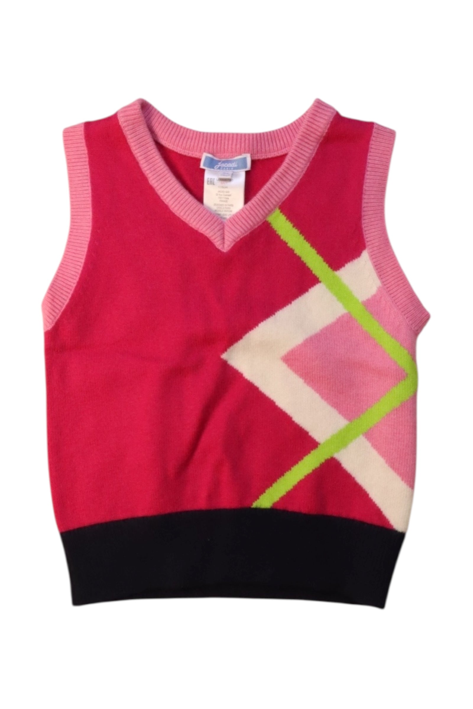 Jacadi Geometric Sweater Vest 6T、mySite、g9winljtr