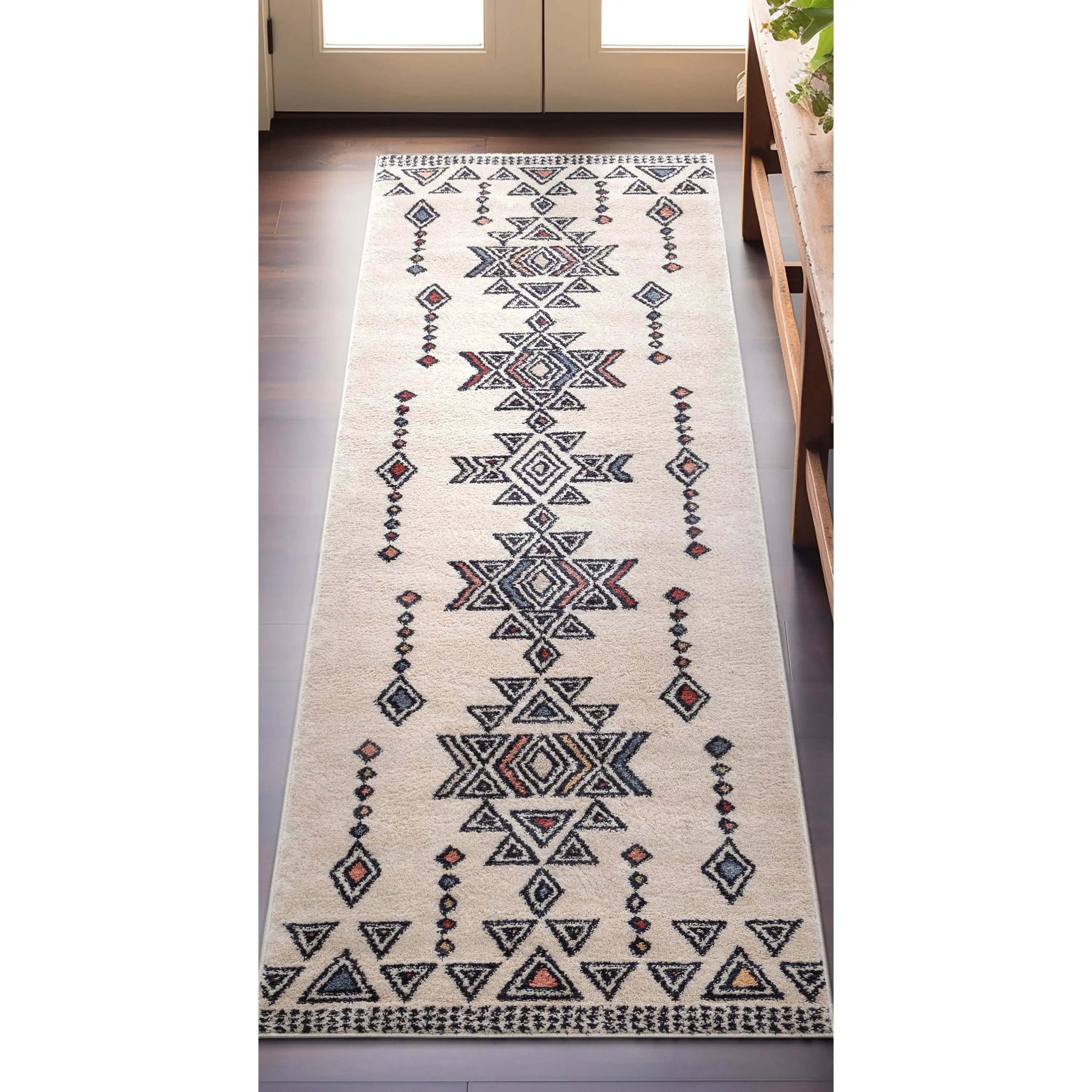 Huron Bohemian Vintage Tribal Beige Rug、mySite、gigharbornorthrealestate