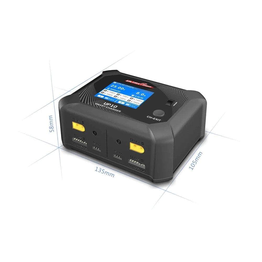  UltraPower UP10 200W 10A 1-6S Dual Channel AC/DC Smart Charger、mySite、merchandisen