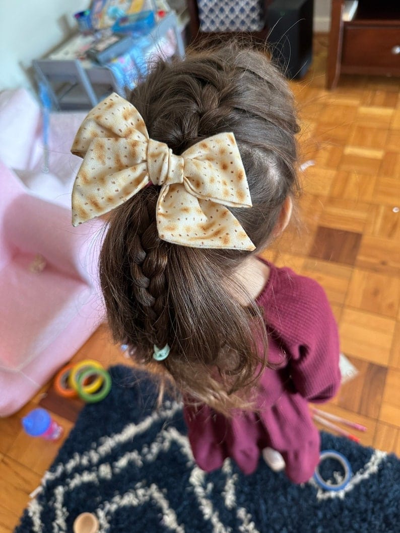 Matzah Bow Hairclip - (Choice of Size)、mySite、topwebapps