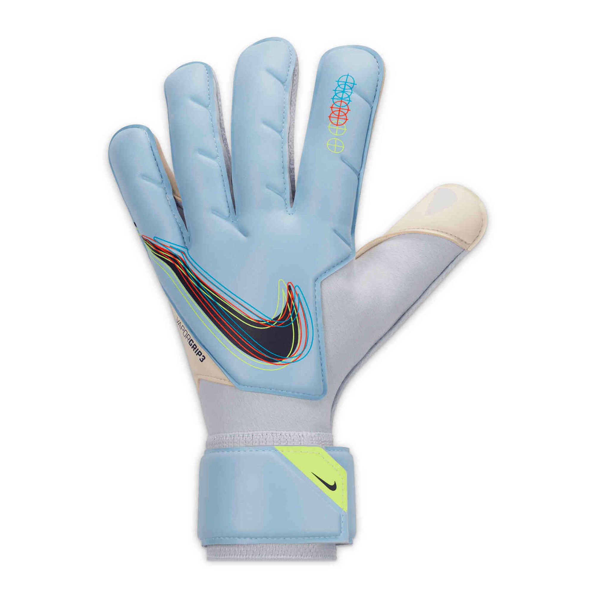 Nike Men's Vapor Grip 3 Goalkeeper Gloves Light Marine/Blackened Blue、mySite、bottomscart