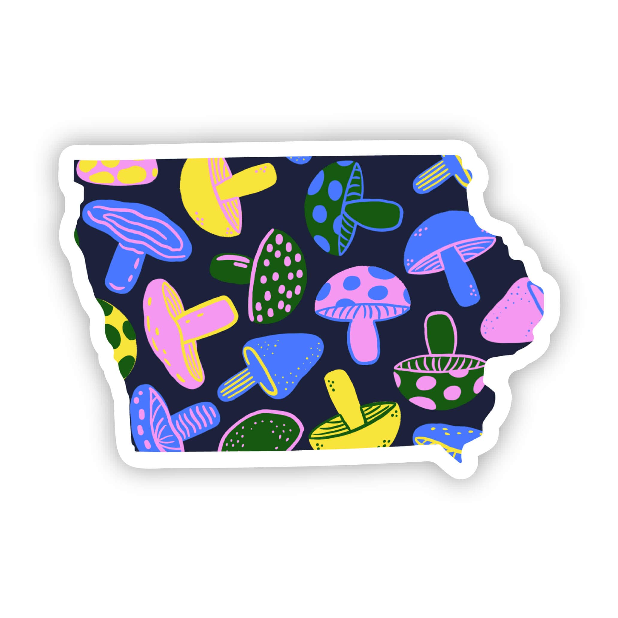  Iowa Sticker - Mushroom、mySite、ghnorth