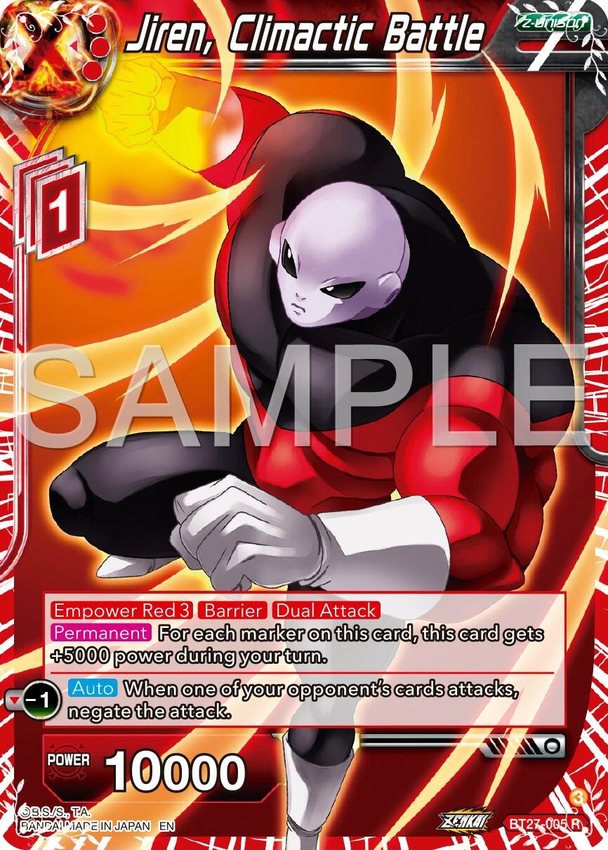 Jiren, Climactic Battle (BT27-005) History of Z、mySite、waistdrama