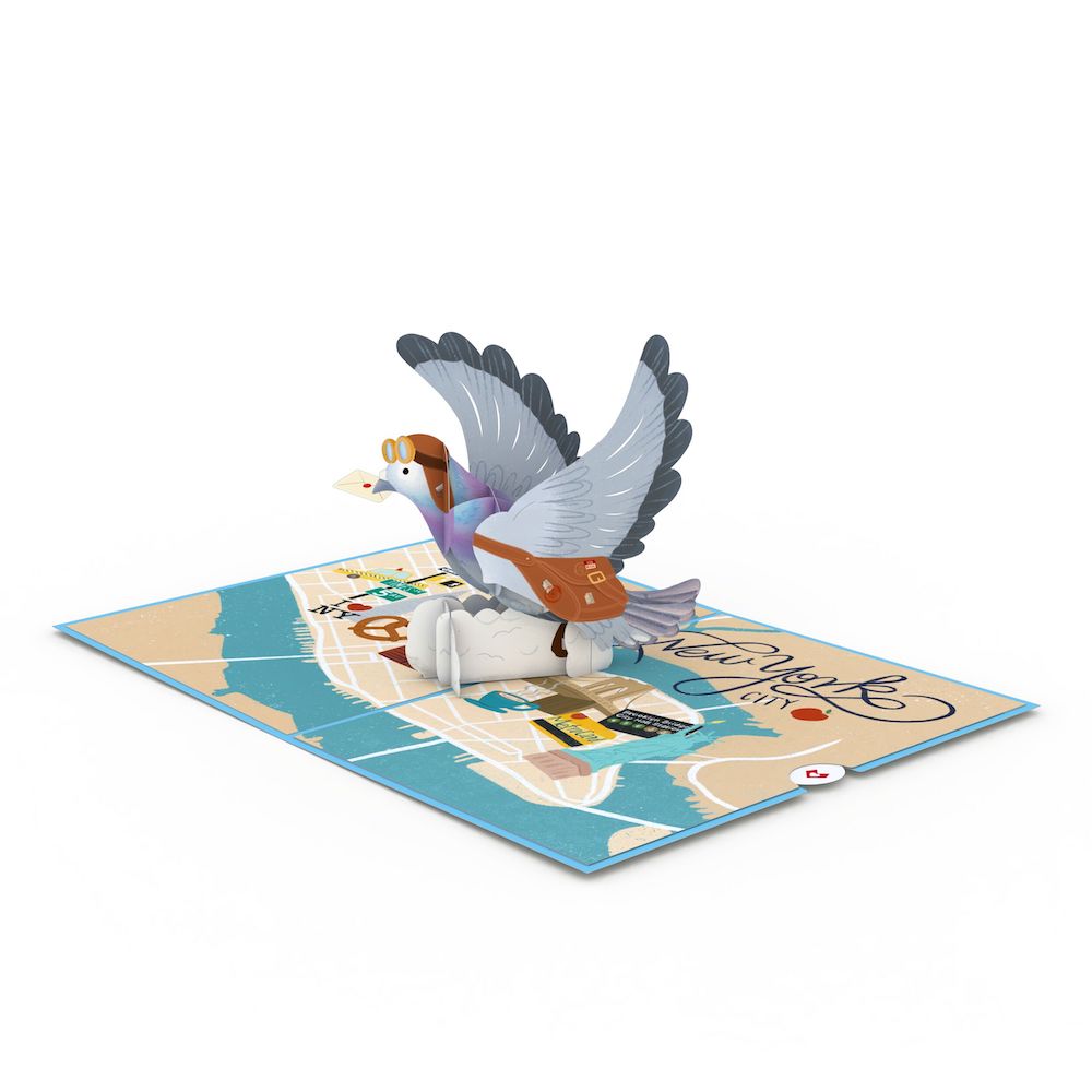 NYC Messenger Pigeon Pop-Up Card、mySite、solidvoid