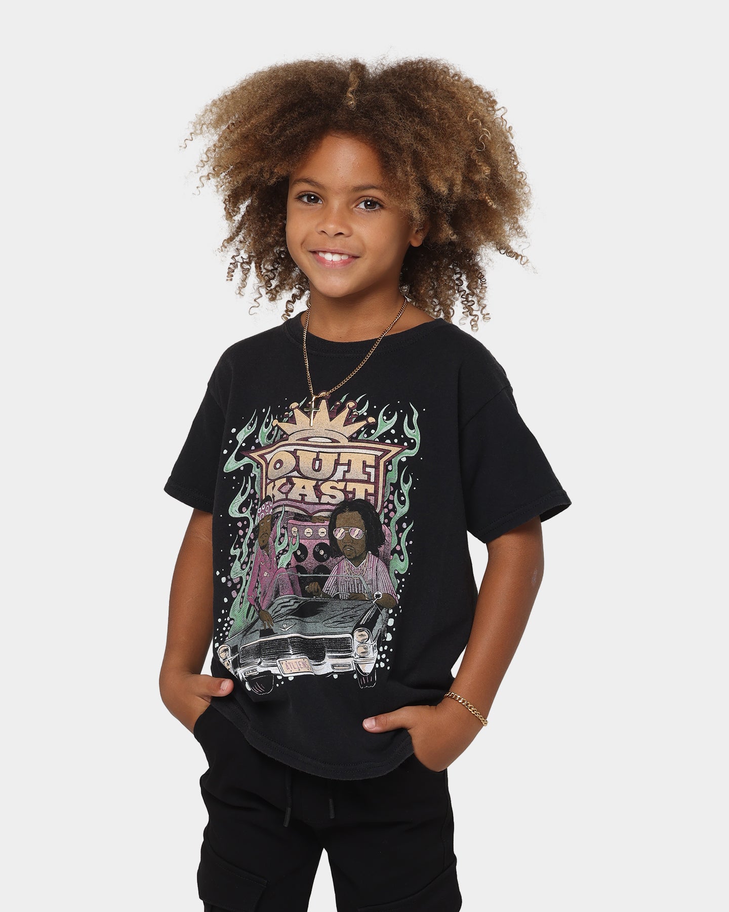 Outkast Outkast Cartoon T-Shirt Black、mySite、zt4zffjzw