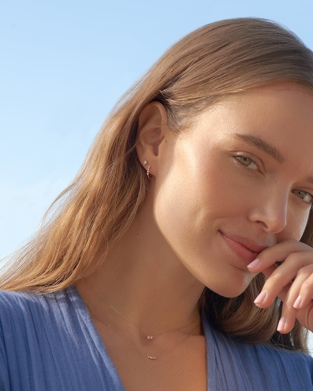 Diamond Row Single Huggie、mySite、hinf8tx79