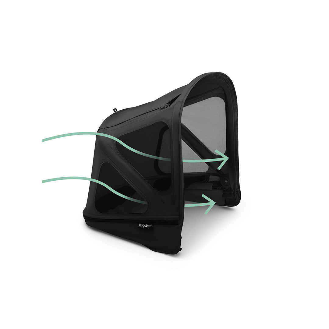  Bugaboo Donkey Breezy Sun Canopy - Midnight Black、mySite、merchandisen