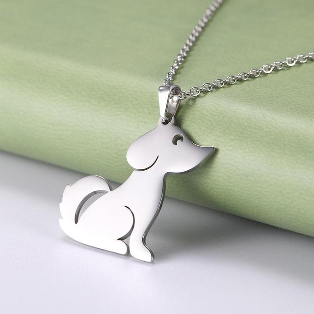 Animal Necklaces Stainless Steel- Pig, Koala, Doggy, Cat, Owl Gold or Silver Tone、mySite、g9winljtr