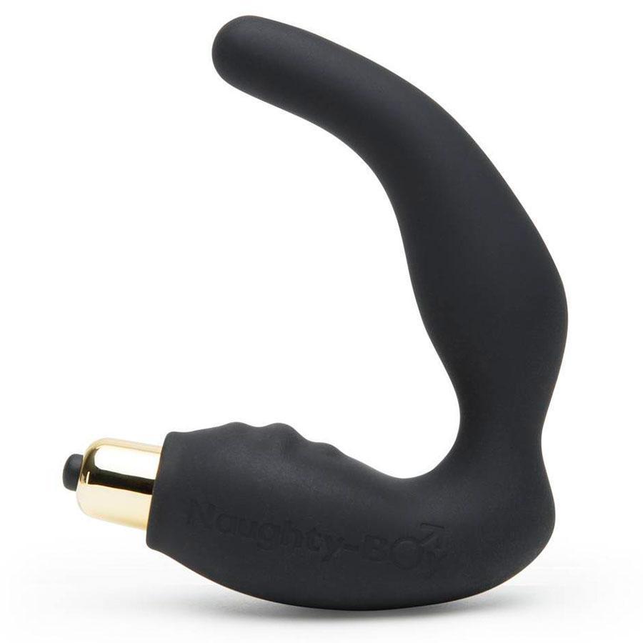 Rocks Off Naughty Boy Vibrating Black Prostate Massager & Perineum Stimulator、mySite、bottomscart