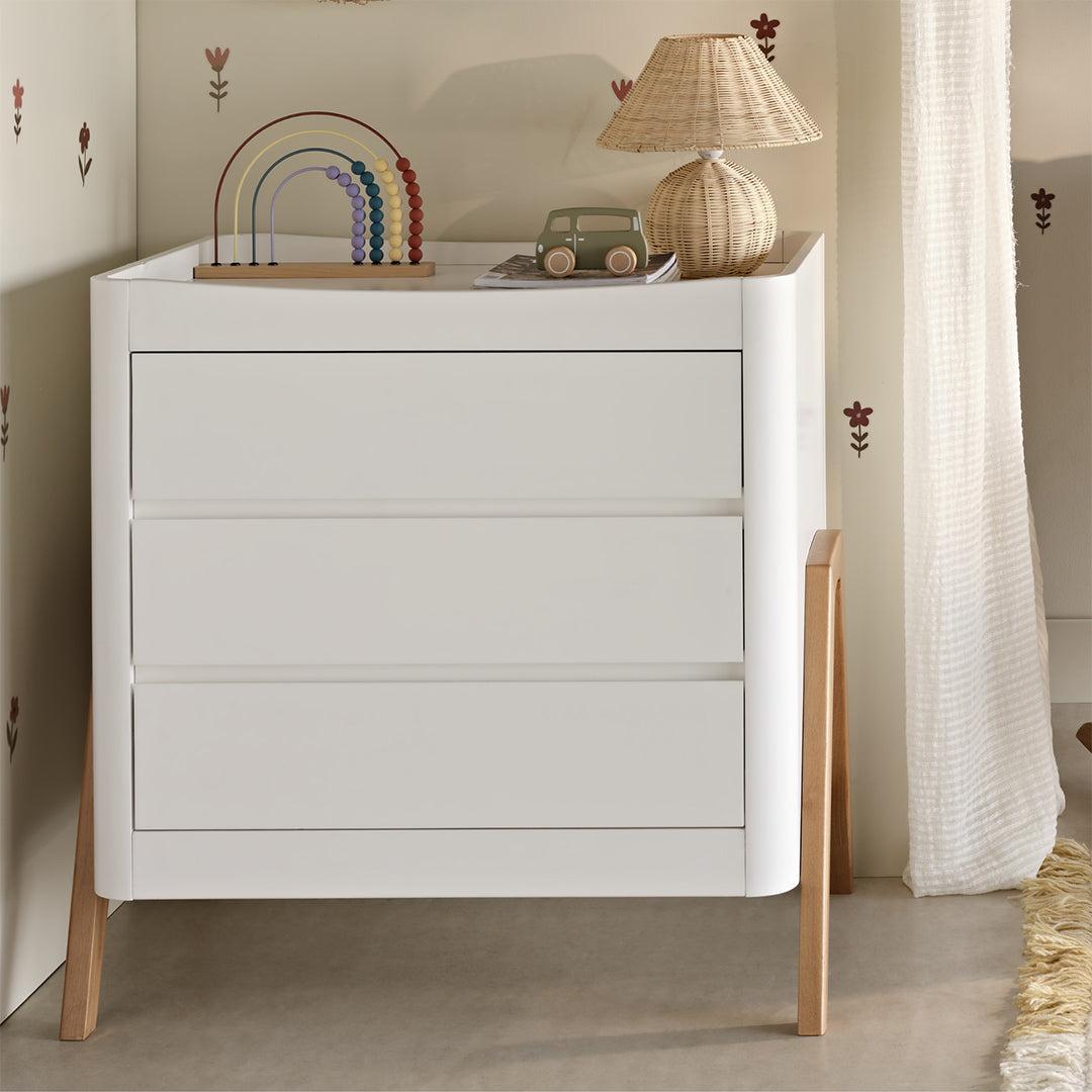  Gaia Baby Hera Dresser 'Studio Edit' - White / Oak、mySite、merchandisen