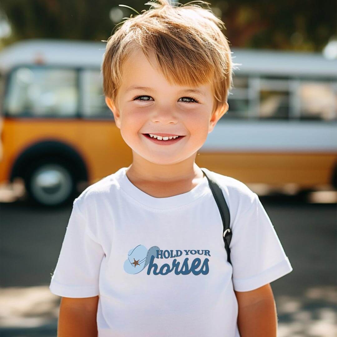  Hold Your Horses Kids Graphic Tee | White、mySite、layawaytickets