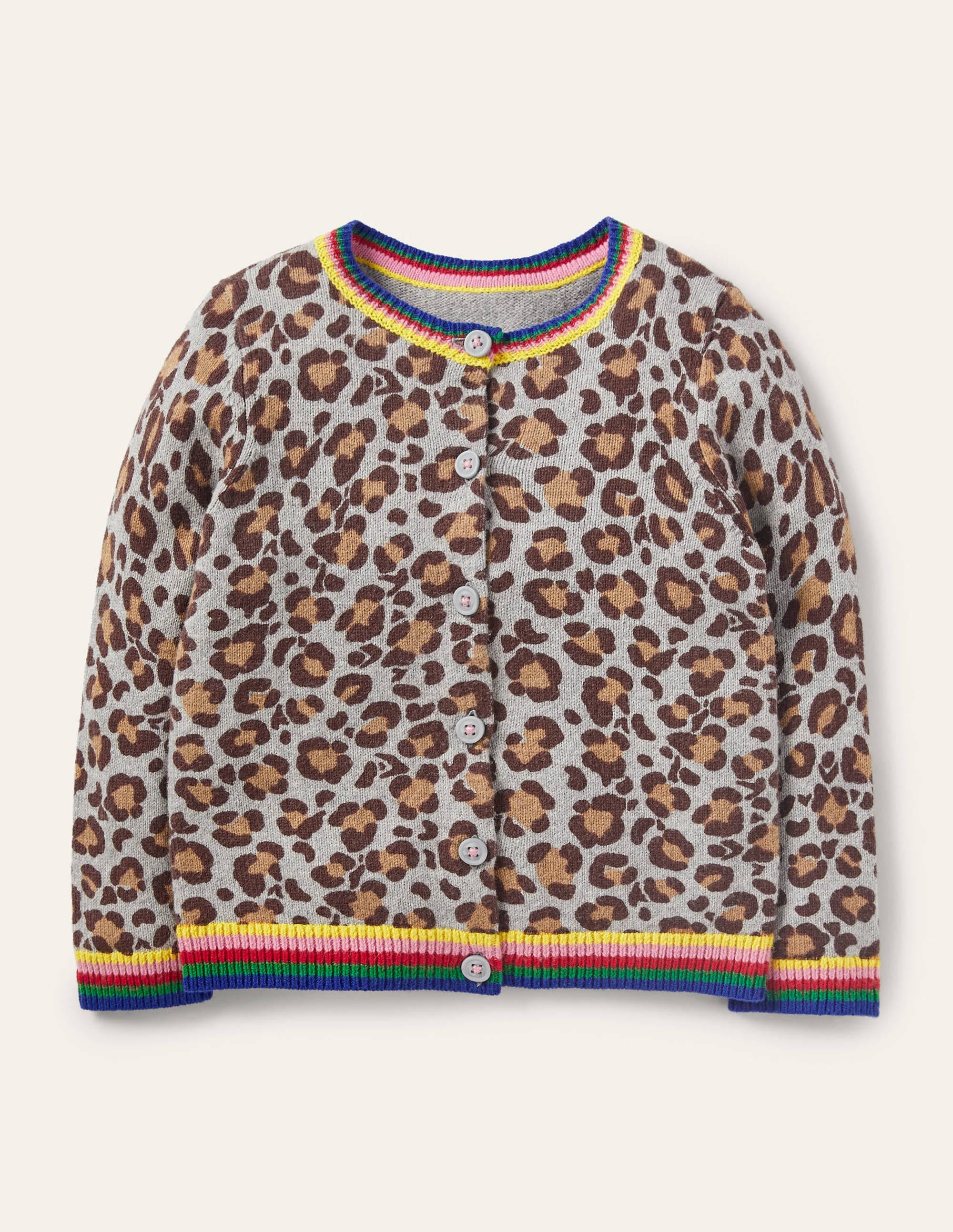  Fun Cardigan-Multi Rainbow Leopard、mySite、ashleygrahame