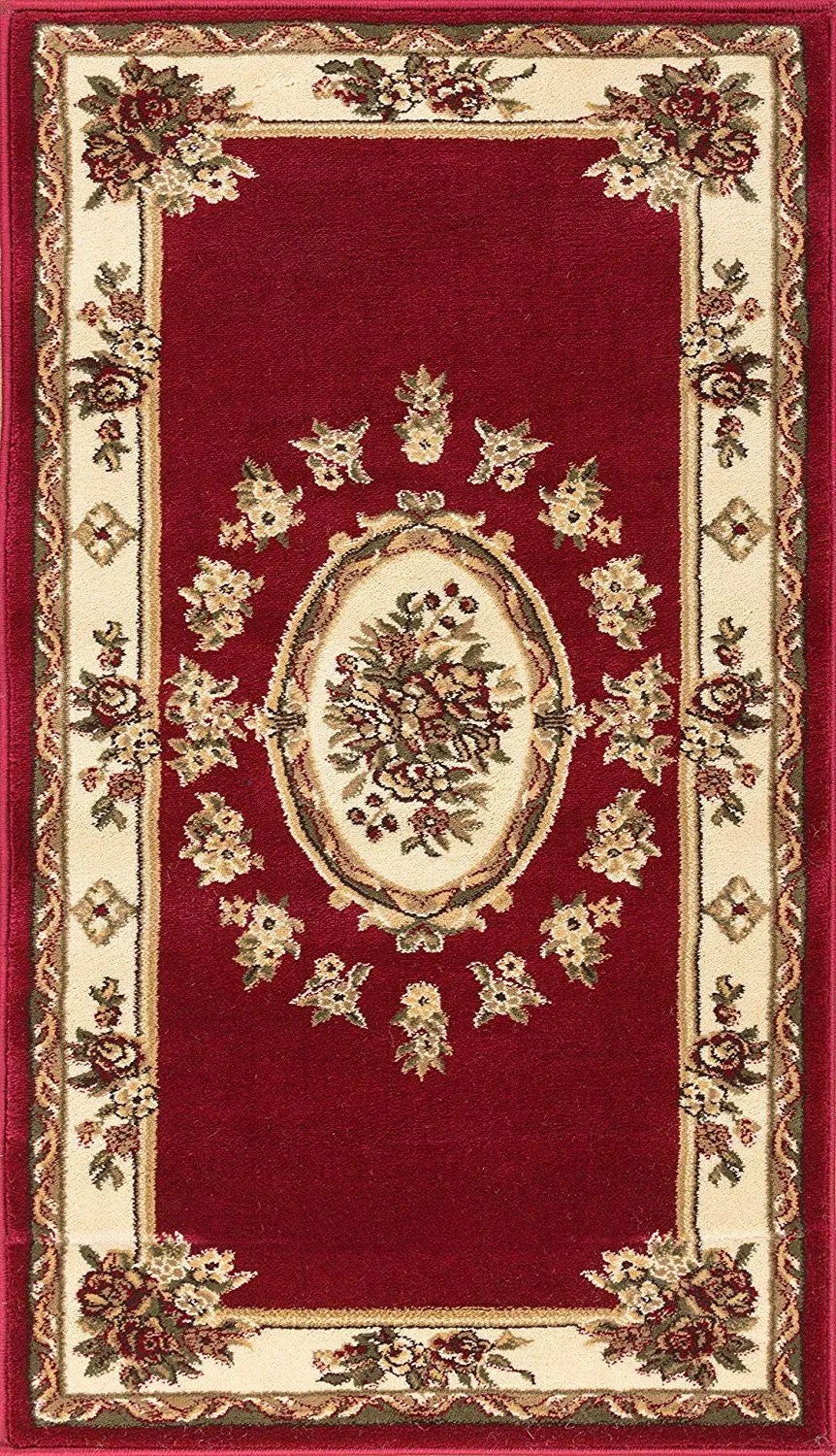 Le Petit Palais Red Traditional Rug、mySite、gigharbornorthrealestate