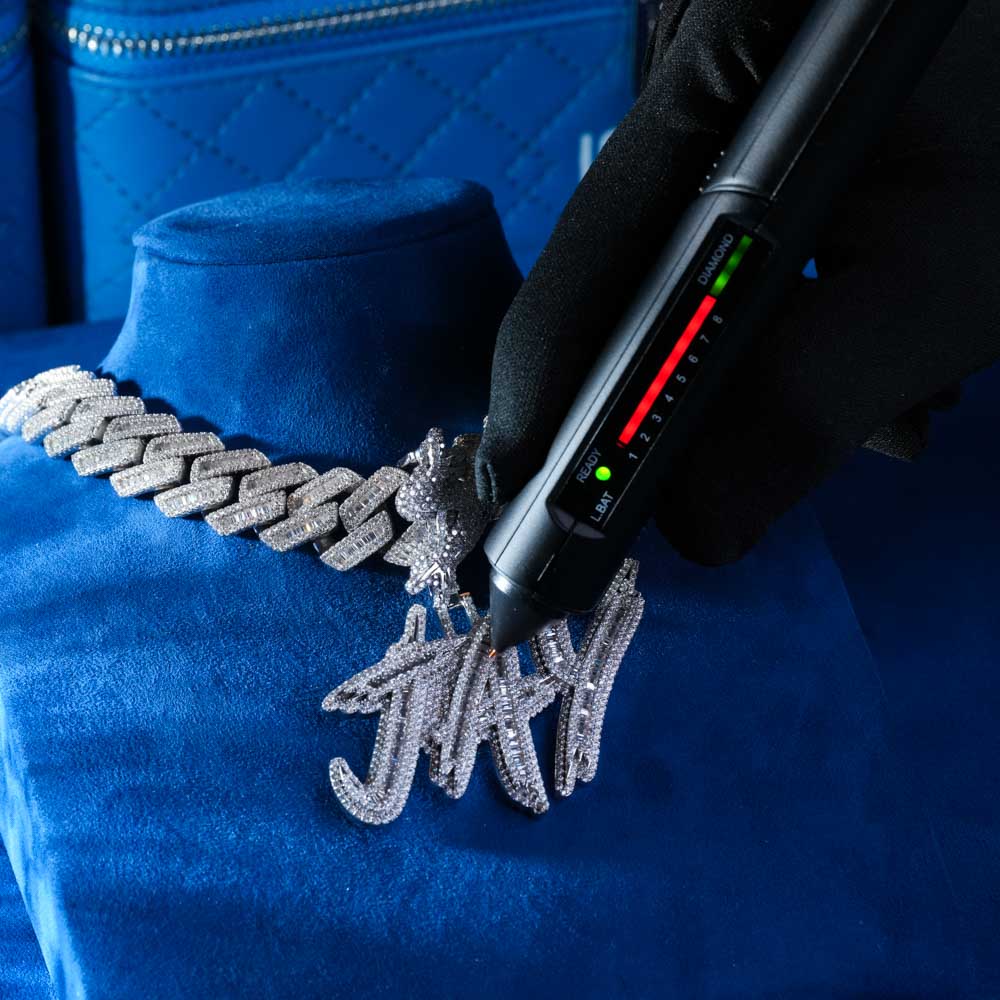 JAY Custom Moissanite Pendant 14K White Gold、mySite、hinf8tx79