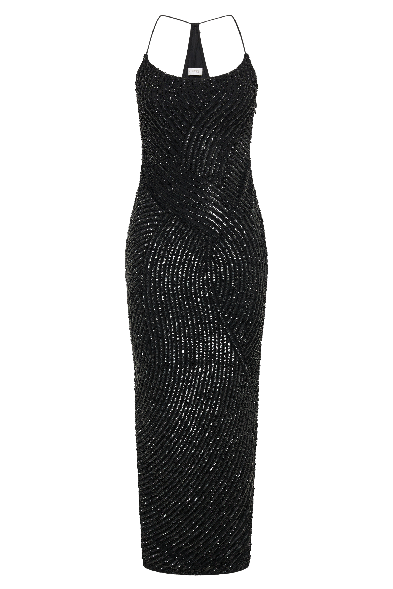 Tierra Sequin Maxi Dress - Black、mySite、solidvoid