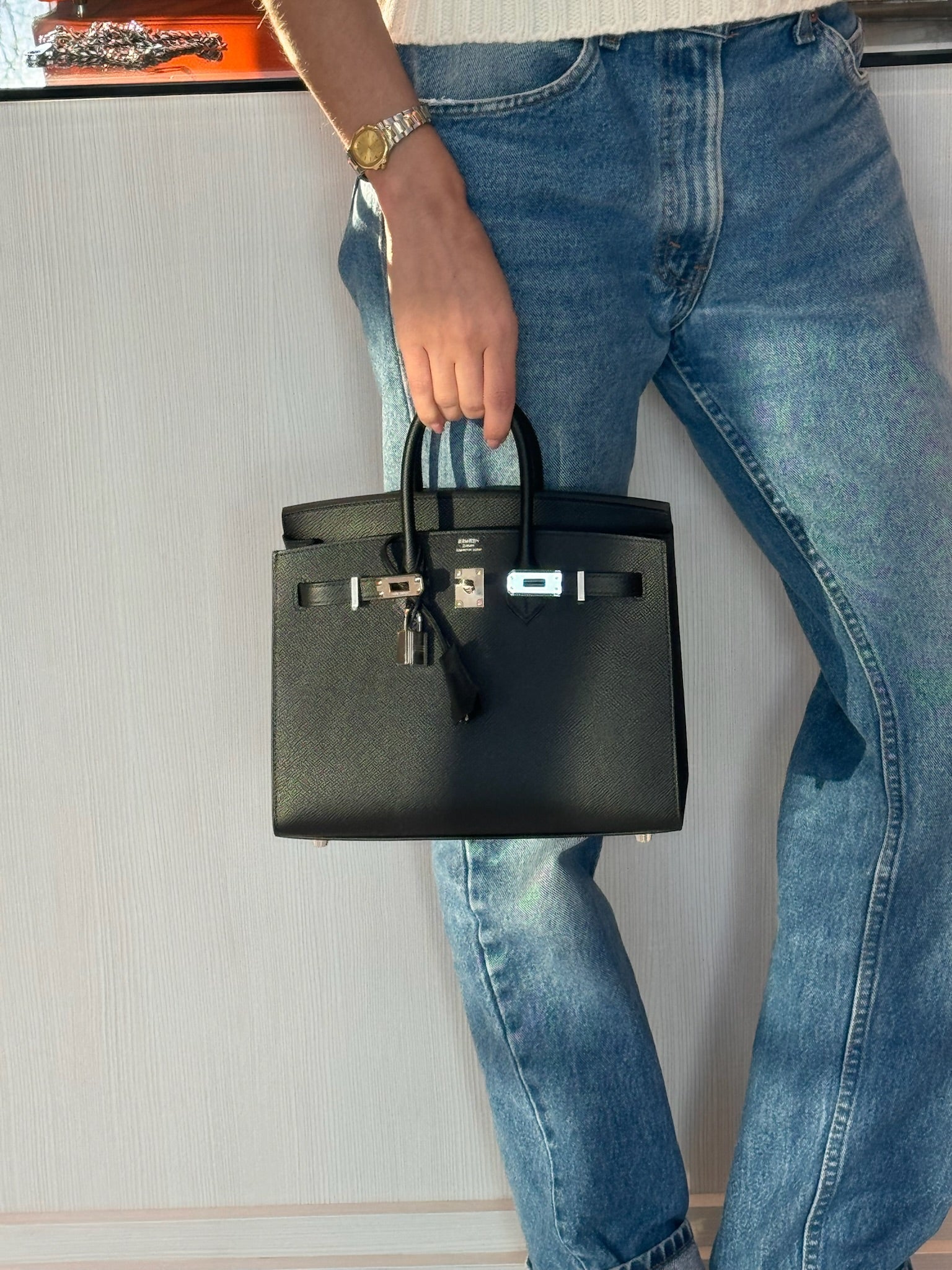 Hermès Birkin 25 Sellier Black Epsom Palladium Hardware、mySite、garminoutage.com