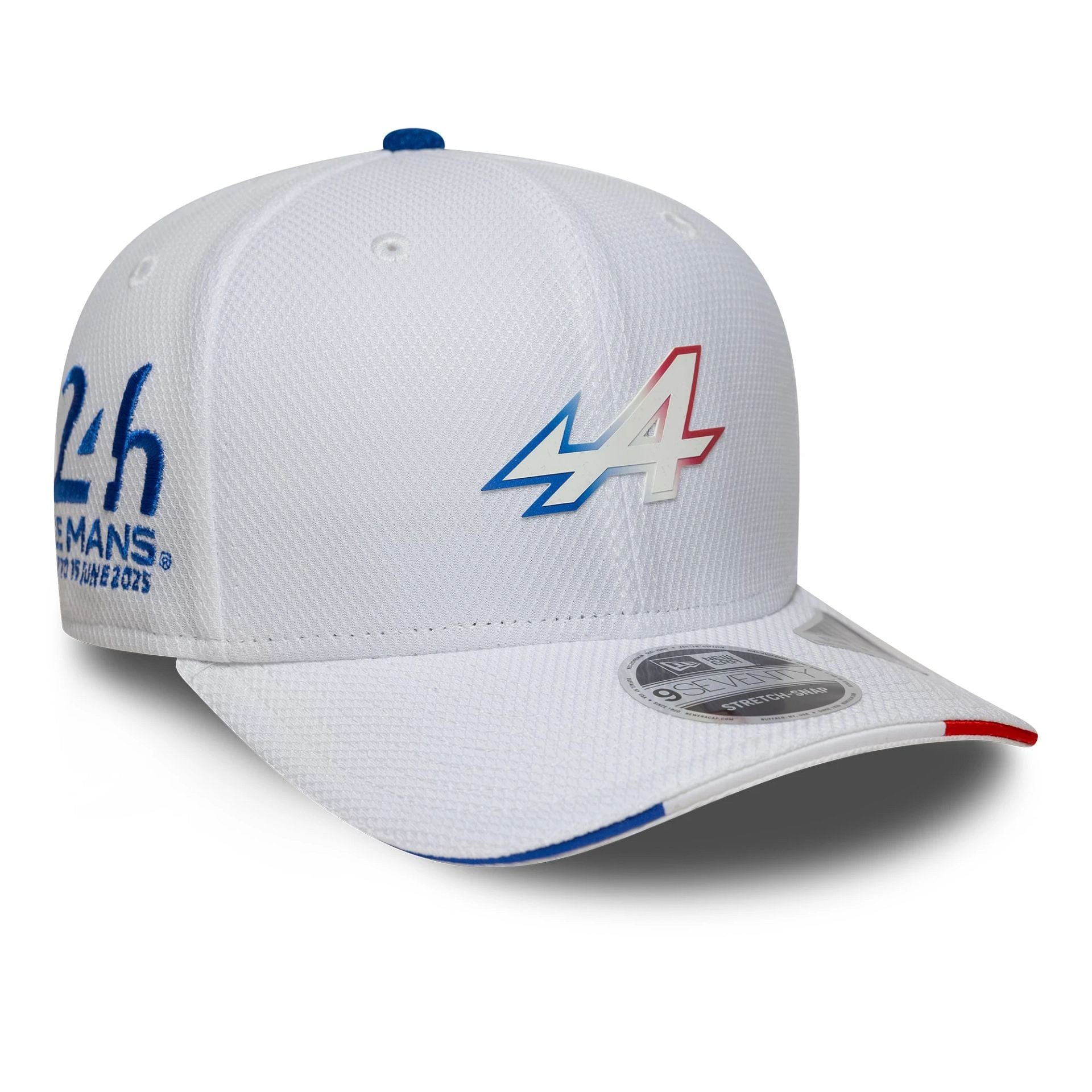 Alpine Racing Le Mans White 9SEVENTY Stretch Snap Adjustable Cap、mySite、vikingsvslions