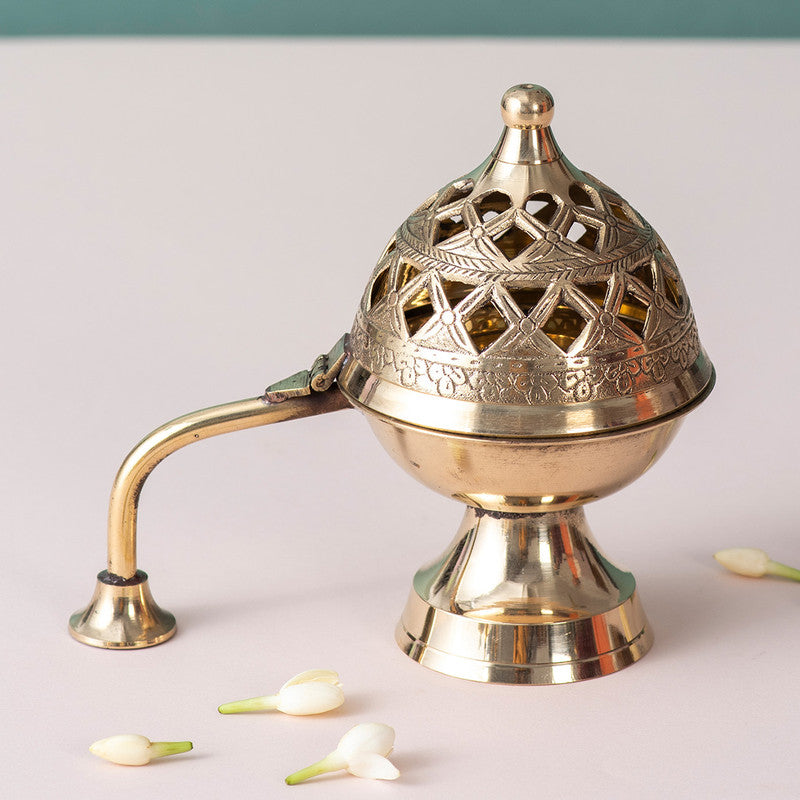 Brass Dhoop Incense Cone Holder | Golden、mySite、camillekostekn