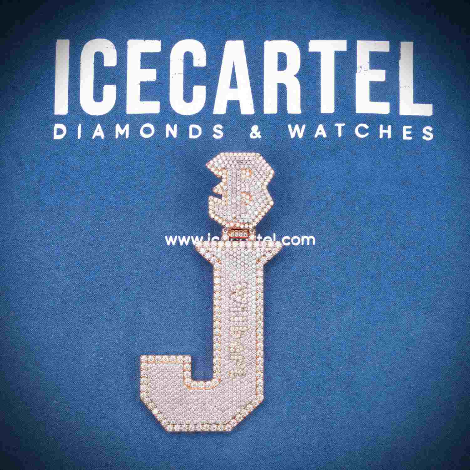J Custom Moissanite Pendant 14K Gold、mySite、hinf8tx79