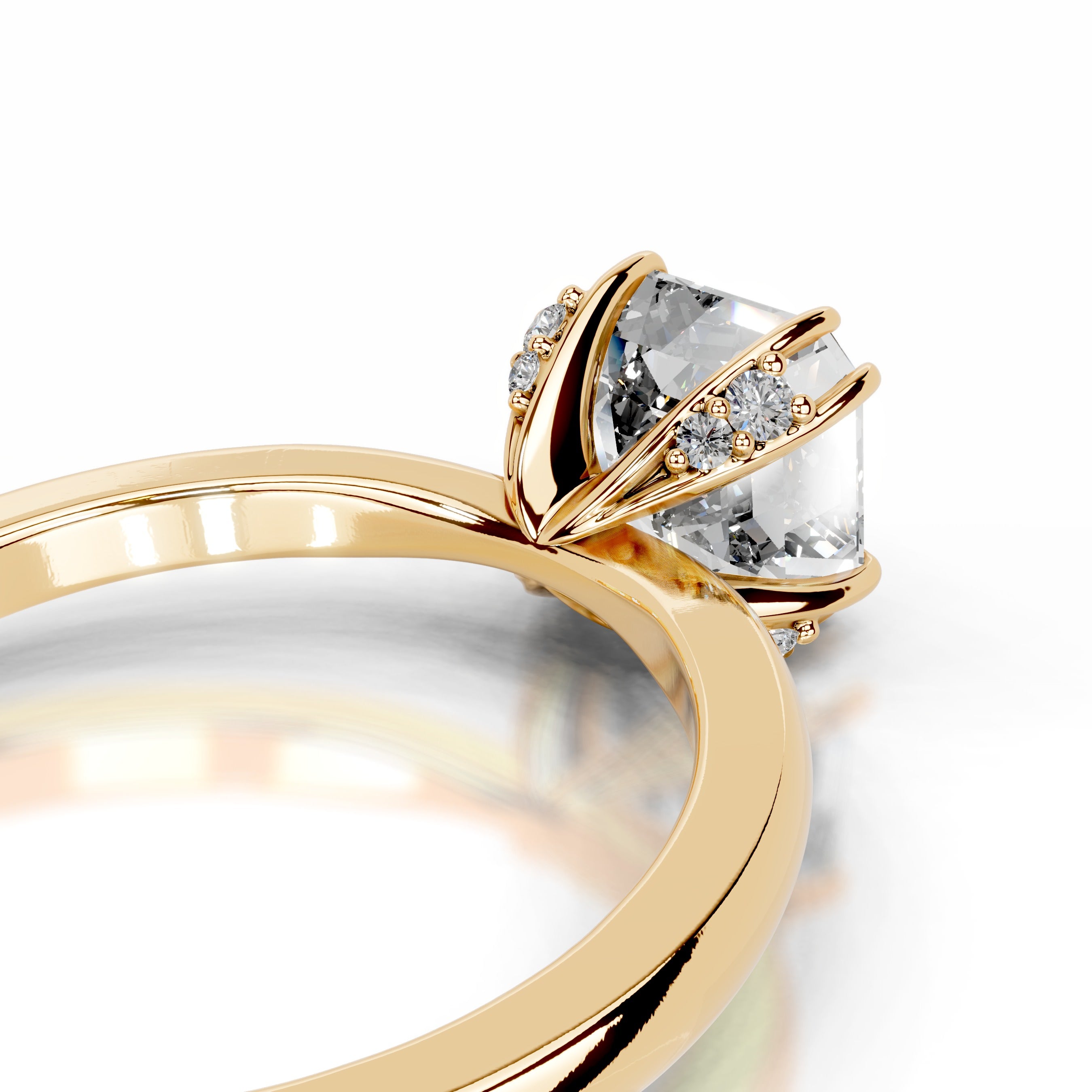 Torvi Diamond Engagement Ring - 18K Yellow Gold、mySite、hinf8tx79