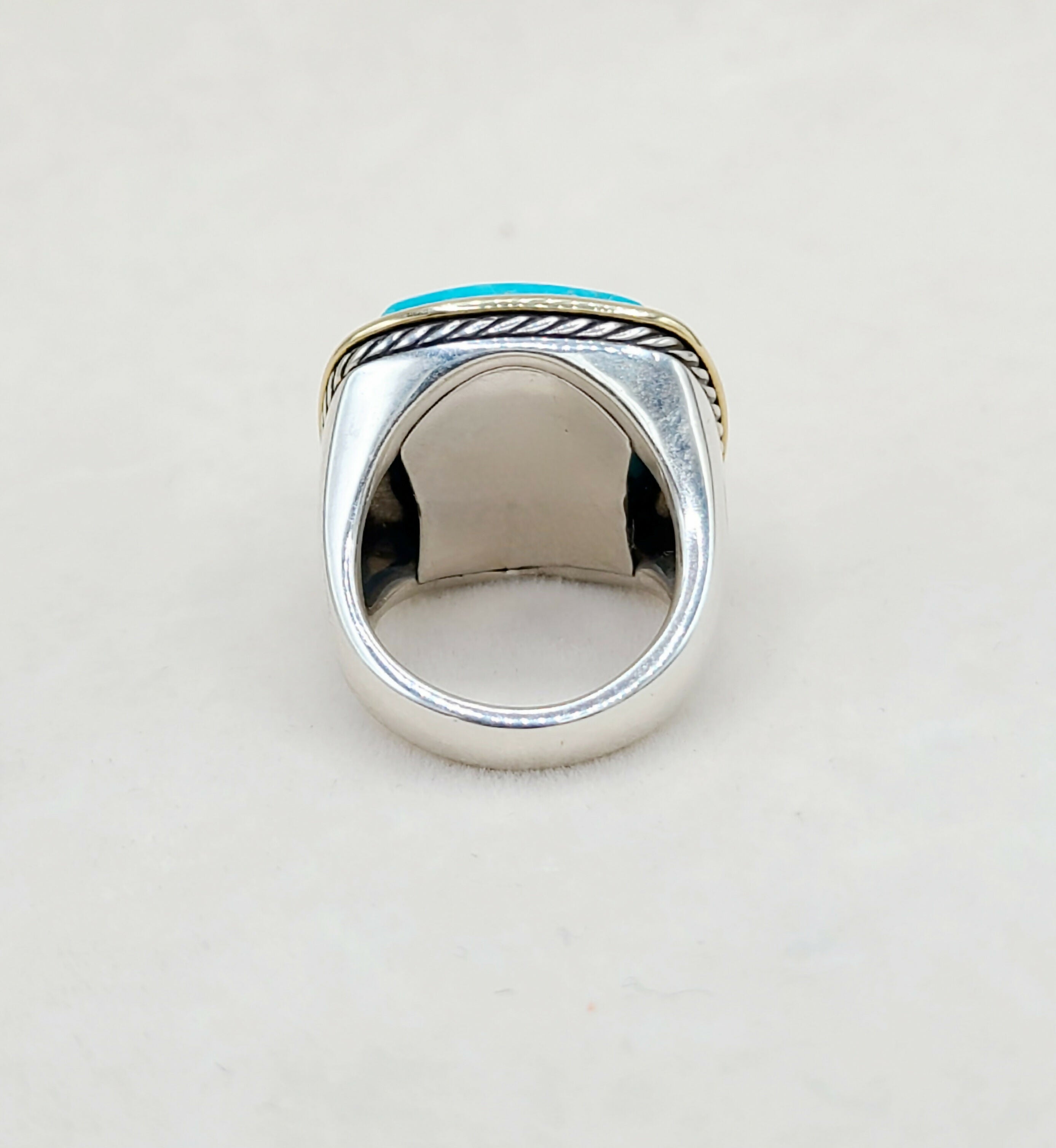 David Yurman Albion Statement Ring Turquoise & Gold、mySite、hinf8tx79