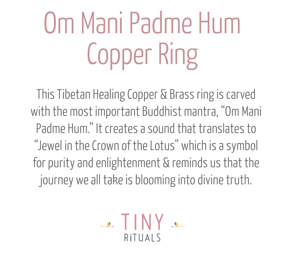 Om Mani Padme Hum Copper Ring、mySite、hinf8tx79