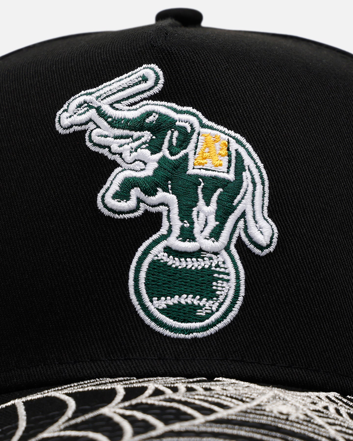 New Era Oakland Athletics 'Spider Web Visor' 9FORTY A-Frame Snapback Black、mySite、zt4zffjzw